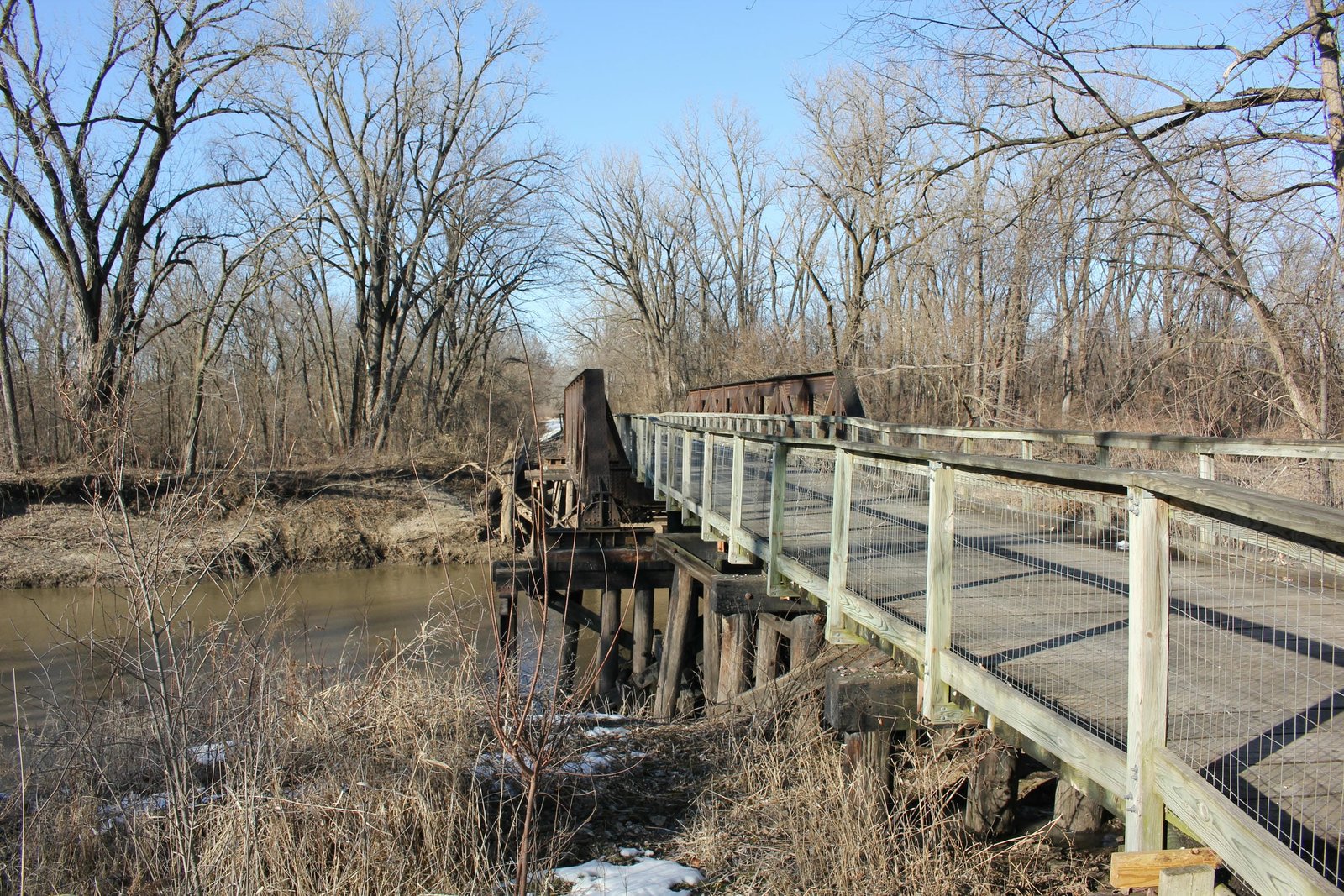 Looking north